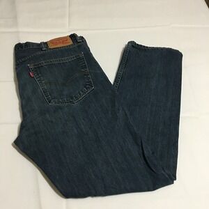 Levi's 502 Regular Taper Jeans Mens 38x30 (Tag 38x32) Blue Denim